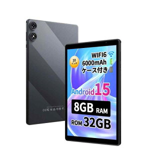 PRITOM �v���g�� �^�u���b�g 10�C���` Wi-Fi���f�� Android15 3GB RAM+32GB ROM 1280*800 IPS �f�B�X�v���C 6000mAh 5G WiFi6 GMS�F�� Bluetooth5.2 ��p�P�[�X�t��