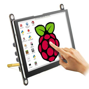 ELECROW 5�C���` �~�j�^�b�`�X�N���[�����j�^�[ IPS�t�� 800×480 HD�^�b�`�f�B�X�v���C Raspberry Pi�EPC�E�m�[�gPC�Ή�