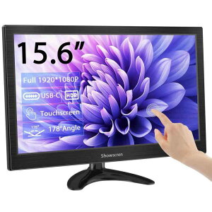 Showscren���o�C�����j�^�[�^�b�`�p�l�� ���j�^�[1920x1080P HDMI/USB-C HDR ���^���j�^�[