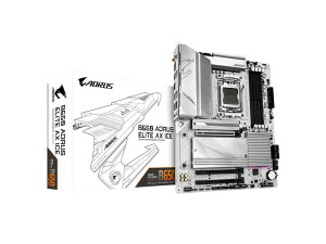 GIGABYTE B650 AORUS ELITE AX ICE AMD Ryzen 7000�V���[�Y�Ή� Socket AM5 DDR5 �z���C�g�J���[ ATX �}�U�[�{�[�h B650 A ELITE AX ICE MB6453
