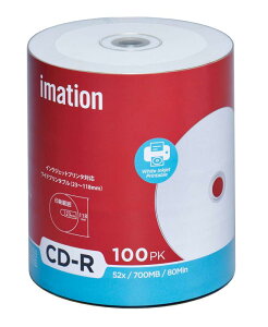 imation �C���[�V���� 1��L�^�p CD-R IMC52X (52�{��/100��)
