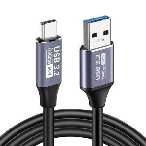 USB Type-C �P�[�u�� USB-A to USB-C �P�[�u�� �y10Gbps�f�[�^�]�� 3A/20V�}���[�d�z USB3.2 Gen2�W�� QC3.0�Ή� MacBook Pro/Air�Aiphone15�AGalaxy�APixel�AXperia