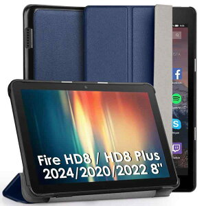 GeeRic Fire HD 8/8 Plus 8�C���`�Ή� �P�[�X Fire HD 8 (2024/2022/2020�N���� ��12/10����p) �Ή� �ی�J�o�[ �^�u���b�g�P�[�X �蒠�^ �X�^���h�P�[�X �I�[�g�X���[�v�@�\ �y�� ���^ �ϏՌ� ���h