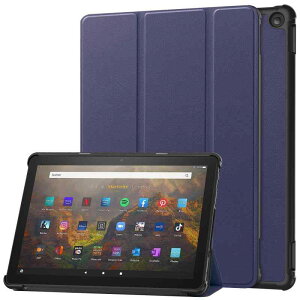 Gosento For Fire HD 10 2023 �P�[�X New Fire HD 10 / 10 Plus ��13���� �X�^���h�@�\�t�� �J���O�ܔ��^�X�^���h�P�[�X PU���U�[ Fire HD10 2023 �J�o�[