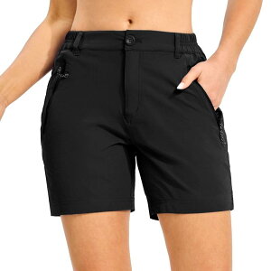 レディース ハーフパンツ アウトドアウェア ショートパンツ 登山着 吸汗速乾 ゴルフウェア UVカット ファスナー付き 夏用