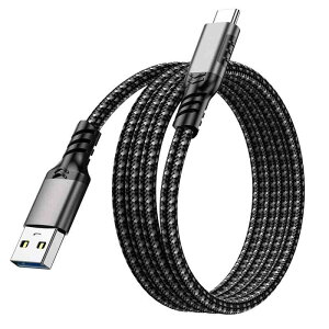 USB-A to USB-C �P�[�u�� USB Type C�P�[�u���y10Gbps�f�[�^�]�� 60W�}���[�d�z USB3.2 Gen2�W�� ���ϋv�i�C�����҂� Nintendo Switch�AXperia�AAQUOS�AGalaxy�APixel��Type-