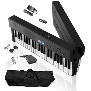 �y�ݒ�L���Ő�[�����z Longeye �d�q�s�A�m 88���� �܂肽���ݎ� FOLD PRO2+ �[�d�� MIDI�Ή� �Z�~�E�F�C�e�b�h���� 128�퉹�F �y�_�� ���K�p�C���z�� ��p�P�[�X ���ՃV�[���t�� �g�ь^ �y��