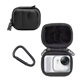 For Insta360 GO Ultra ケース用 カメラバッグ【vaele】 全面保護収納ケース 耐衝撃 コンパクト設計 携帯便利Insta360 GO Ultra 用 専用保護カバー 収納ケース（ブラック）