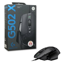 Yu&amp;Mi Logitech G502 X 有線 ゲーミングマウス,HERO 25K センサー,ハイブリッドスイッチ LIGHTFORCE,軽量89g, 13個 プログラム可能 ボタン,高耐久 高感度,G502X-BK,kobuta書付 海外正規