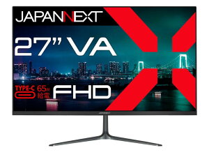 JAPANNEXT 27�C���` VA�p�l������ �t��HD(1920x1080)�𑜓x �t�����j�^�[ JN-V27FHD-C65W HDMI USB Type-C(�ő�65W���d) �y�z