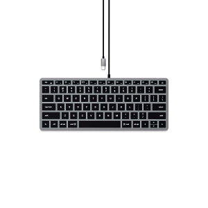 SATECHI Slim W 1�L���o�b�N���C�g���J�j�J���L�[�{�[�h ? �e���L�[�t ���^ US QWERTY �z��AUSB-C �ڑ� ? MacBook Air  Pro M5/M4�AMac Mini�AiPad Air  Pro�Ai