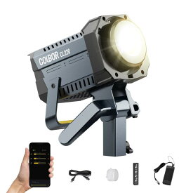 COLBOR 撮影用ライト, CL220 Lite バイカラー 220W出力 2700-6500K CRI96+ 9,430Lux 10種類のライトエフェクト付き フィルム写真撮影用【キャリーバッグとリフレクターは付属しません】