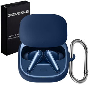 ZIZUCHLE�y2025���f���z for Soundcore Liberty 5�P�[�X �J�o�[ �V���R���� �����h�~ ������� �L�Y�h�~ �ϏՌ� �����[�d�\ �y�ʏ��^ �S�ʕی� �J���r�i�t�� Liberty 5 case (�u���[)