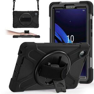 Doo�Ή� LAVIE Tab T8 PC-T0855KAS�p �P�[�X 8.7�C���` LAVIE Tab T8 PC-TAB08H05�p �V�����_�[�P�[�X �ϏՌ� �ČRMIL���i 360�x��]�X�^���h ���߉\�n���h�X�g���b�v�ƌ��|���[�t�� �J�����ی�