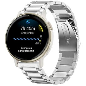 Lamsaw for Garmin（ガーミン）vivoactive 5スマートウォッチ バンド, ステンレス製 メタル ベルト 20ミリ幅ベルト交換 長さ調整器具付き vivoactive 5/Vivoactive 3/Venu Sq/Vivomove