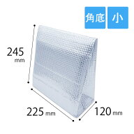 保冷袋 角底（持ち手無し）テープ付き 小サイズ 外寸：幅225×奥120×高245mm