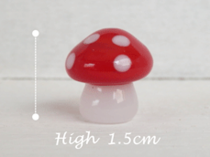 楽天市場】ガラス細工 キノコ(レッド) : PUTITMIMORE プチミモレ