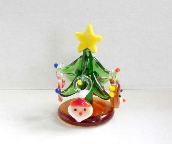楽天市場 ガラス細工 クリスマス オーナメントツリー3 Putitmimore プチミモレ