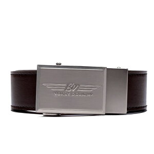 �y���[�z�y�����y�Ή��z�{�[�P�C ���U�[ �X�g���b�v�x���g �G�X�v���b�\ VOKEY BV WINGS BEVELED MATTE NICKEL BELT WITH ESPRESSO LEATHER STRAP 40316