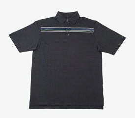 【即納】【あす楽対応】ボーケイ ツアーポロ チェスト ストライプ ブラック L VOKEY FJ SOLID TEXTURE CHEST STRIPE POLO BLACK L 38614