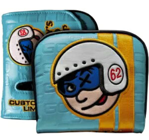 y[zyyΉzXRbeBL JX^Vbv Wj[[T[ XRbeBu[ ~bhXNGA[ SCOTTY CAMERON CUSTOM SHOP 2022 LIMITED JOHNNY RACER MID SQUARE HEADCOVER SCOTTY BLUE