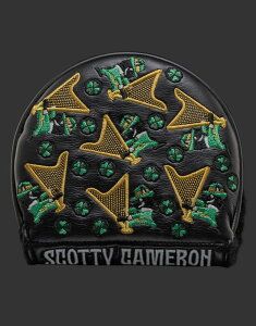 y[zyyΉzXRbeBL ZgpgNXfC aGOn[vX ~bhEh wbhJo[ ubN@SCOTTY CAMERON 2024 ST. PATRICKS DAY DUELING HARPS MID ROUND HEADCOVER BLA