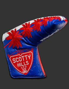 y[zyyΉzXRbeBL 2023 SăI[v XRbeBqY wbhJo[ l[r[/bh/zCg@SCOTTY CAMERON 2023 US OPEN SCOTTY HILLS HEADCOVER NAVY/RED/WHITE 104