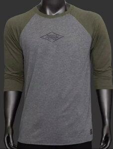 �y���[�z�y�����y�Ή��z�X�R�b�e�B�L�������� �V�F�C�p�[ ���O�����X���[�u T�V���c �w�U�[�O���[/�~���^���[�O���[�� M�@SCOTTY CAMERON 2023 SHAPER RAGLAN SLEEVE T SHIRT HEATHER GRAY/MILITARY GREEN MEDIUM 10503