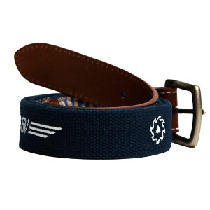 y[zyyΉz{[PC BVEBO GuC_[@U[xg 38"@VOKEY@BV WINGS EMBROIDERED LEATHER BELT NAVY 38" 39619