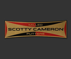 ＜送料無料代引不可メール便＞キャメロン レトロ レクタングル ステッカー ゴールド SCOTTY CAMERON 2018 RETRO RECTANGLE STICKER GOLD/RED101319