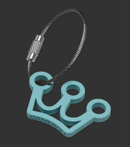 y[zyyΉzXRbeBL \tg^b` ~jNE L[z_[ XRbeBu[ SCOTTY CAMERON 2023 MINI CROWN SOFT TOUCH RUBBER METAL KEY FOB SCOTTY BLUE 104811