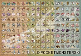 ジグソーパズル 1000ピース ポケットモンスター ポケモン図鑑No.001-151 (51x73.5cm)(1000T-31) エンスカイ 梱80cm t107