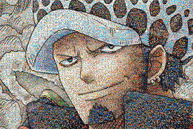 ジグソーパズル 1000ピース ワンピース ワンピースモザイクアート【ロー】 (50x75cm)(1000-584) エンスカイ 梱60cm t101