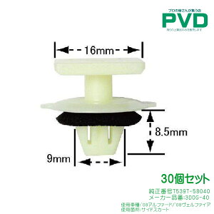 Nbv i 30 TChXJ[g Nbv g^ At@[h Ft@CA ԍ 75397-58040 CT-628 NT-628 vbVxbg car clip fasner lining NAT-628-30