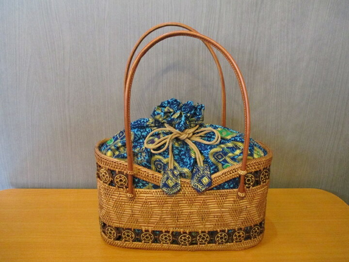 楽天市場】アタバッグ バリ島 手提げ 夏祭り 浴衣 カゴバック アタ  