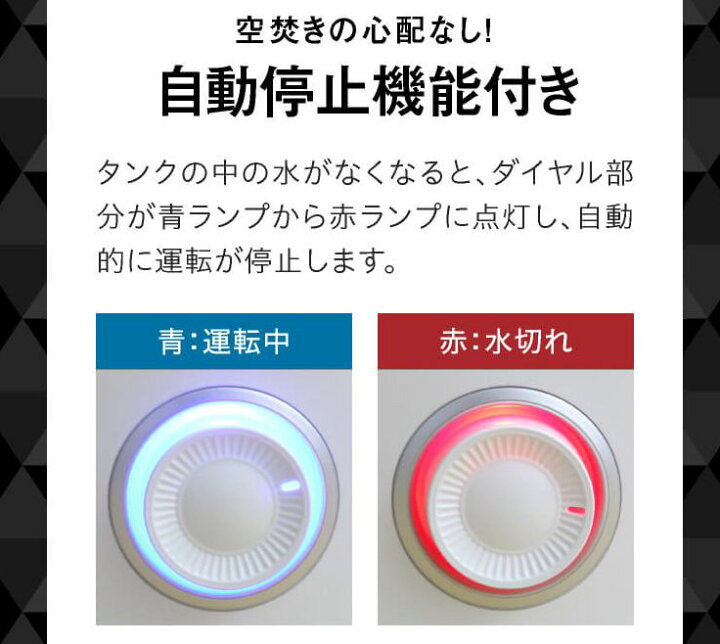 楽天市場】超音波加湿器 次亜塩素酸水対応 噴霧器 卓上 上部給水式 