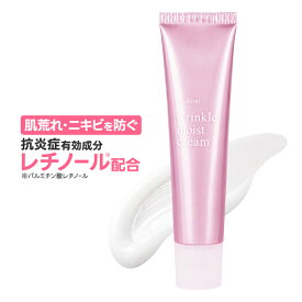 レチノール クリーム パルミチン酸レチノール ビタミンA 誘導体 有効成分 抗炎症 薬用リンクルクリーム保湿 乾燥肌 肌荒れ ニキビ を防ぐ 浸透型 吸着型 ヒアルロン酸 コラーゲン医薬部外品 リンクルモイストクリーム 40g [メール便]