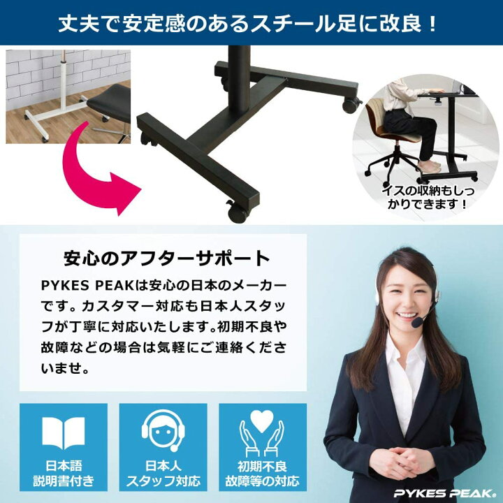 楽天市場】＼楽天 1位／スタンディングデスク ガス圧 昇降 昇降式 