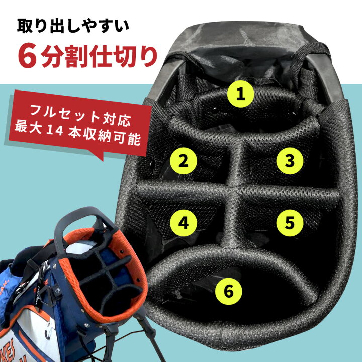 楽天市場 8 19 時 26時15 ｸｰﾎﾟﾝ キャディバッグ 選べる１０色 6分割 ﾌﾙｾｯﾄ 9 0型 ゴルフ ゴルフバッグ 軽量 スタンド メンズ レディース 超軽量 ネームプレート 収納 おしゃれ 衝撃 防水 撥水 公式 Pykes Peak パイクスピーク 楽天ロジ Pykes Peak Direct