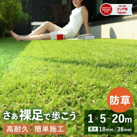★FIFA公認生産工場★防草 人工芝 リアル人工芝 オークモント 芝丈18mm 38mm サイズ 1m x 5m 10m 20mピン ロール 芝生 ベランダ テラス ペット PYKES PEAK