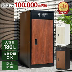 【4日20時〜4H限定！全品5％OFFクーポン+P5倍】＼手を離しても“静かに閉まる”上部投入口／★1年保証★複数投函可能 宅配ボックス 一戸建て用 大型 特大 大容量 置き配ボックス 防水 アパート マンション 印鑑ホルダー付 組立不要 簡単設置 PYKES PEAK パイクスピーク