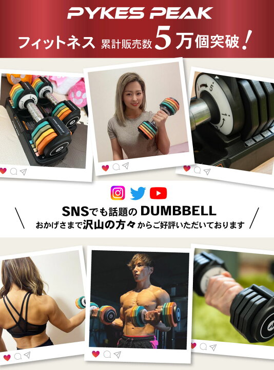 楽天市場】【全品10％OFFクーポン！14日20時〜】ダンベル 可変式 5kg 2 