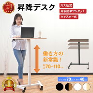 ＼楽天 1位／スタンディングデスク ガス圧 昇降 昇降式 パソコン 高さ110 昇降式デスク 昇降デスク 手動 …
