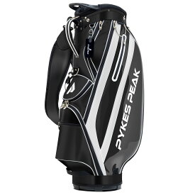 超軽量2.5kg キャディバッグ ゴルフバッグ キャディーバッグ 撥水 8.5インチ 4分割 底まで 47インチ対応 14ポケット 傘ホルダー付 フード付 メンズ レディース PYKES PEAK