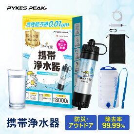 携帯浄水器 1年保証 防災 水 濾過器 携帯用 浄水器 アウトドア 災害用 非常用 浄水器 備蓄水 保存水 非常食 浄水器 水筒 防災 用水 携帯ろ過器 ポータブル サバイバル 旅行 登山 キャンプ 断水 防災グッズ モグラ隊長