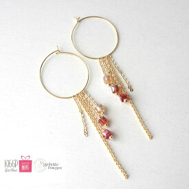 【期間限定クーポン】 16金コーティング フープ ピアス アクセサリー シンプル かわいい ゴールド 上品 おしゃれ 大ぶり ギフト プレゼント 女性 レディース　ポイント消化