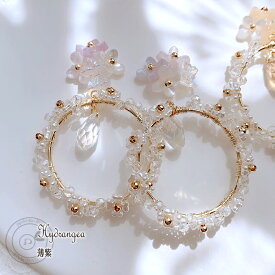 紫陽花 梅雨 花 ピアス 金属アレルギー チタンピアス イヤリング アクセサリー かわいい 可愛い おしゃれ 個性的 大ぶり ゴールド ギフト プレゼント 女性 大きめ 雑貨 レディース