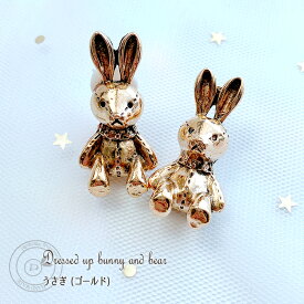 【期間限定10％OFFクーポン】 うさぎ くま ピアス 樹脂ピアス 金属アレルギー アクセサリー 雑貨 ウサギ ピンク かわいい ゆめかわいい プレゼント ギフト 猫グッズ　 レディース 女性 ギフト 猫グッズ 送料無料