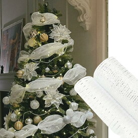 クリスマスツリー 飾り リボン クリスマス リボン リース オーナメント 屋外 ベッドルーム アウトドア 結婚式 パーティ 誕生日 幅広い おしゃれ 雰囲気 耐久性 保管簡単 繰り返し使用 ゴールド シルバー プレゼント ギフト 贈り物 送料無料