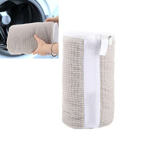 洗濯ネット 靴 円筒型 上履き 靴用 1足 マイクロファイバー 丈夫 耐久性 靴洗いネット 直径17.5×縦32.5cm 靴洗い 洗濯 ネット 洗濯 汚れをかき出す 型崩れ防止 靴用洗濯ネット 靴を洗濯機で丸洗